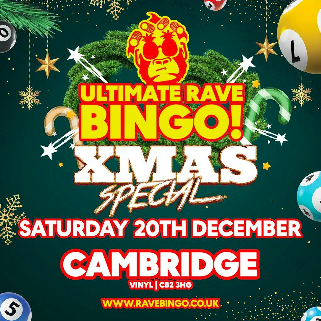 Ultimate Rave Bingo // Cambridge // Xmas Special at Vinyl