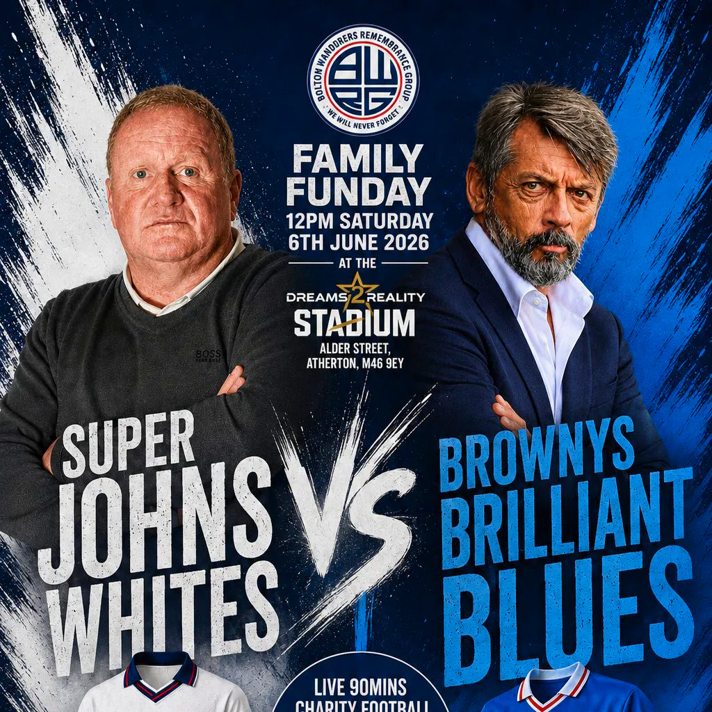 Bolton Wanderers Remembrance Group Funday and Football 2026 at Dreams2Reality Stadium   Atherton Collieries AFC