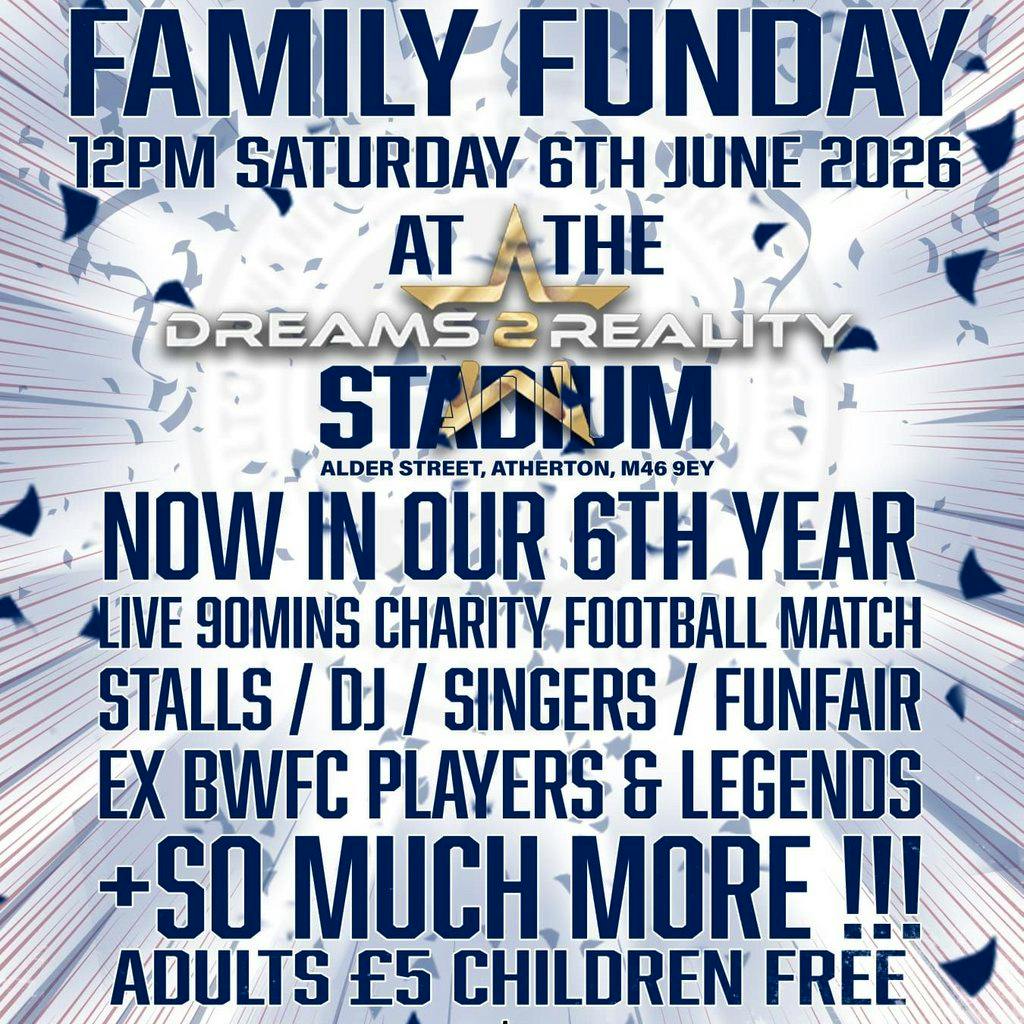 Bolton Wanderers Remembrance Group Funday and Football 2026 at Dreams2Reality Stadium   Atherton Collieries AFC