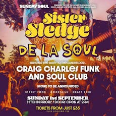 Sister Sledge with De La Soul and Craig Charles at Hitchin Priory