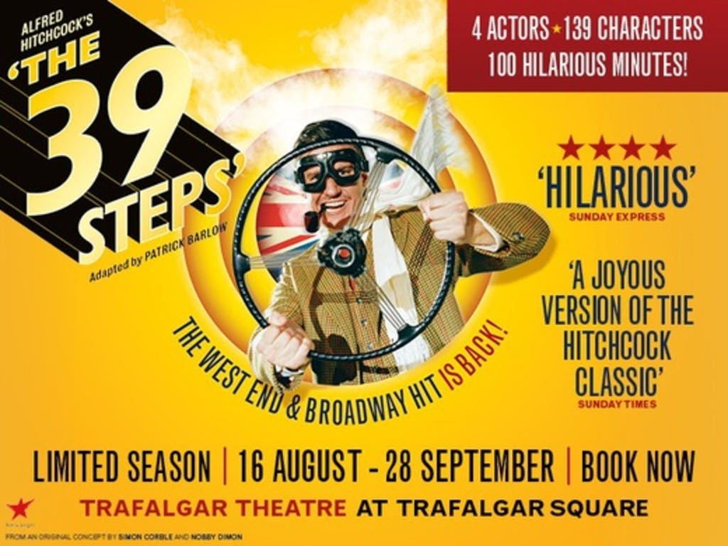 Tickets The 39 Steps Trafalgar Theatre London Mon 02 September 2024