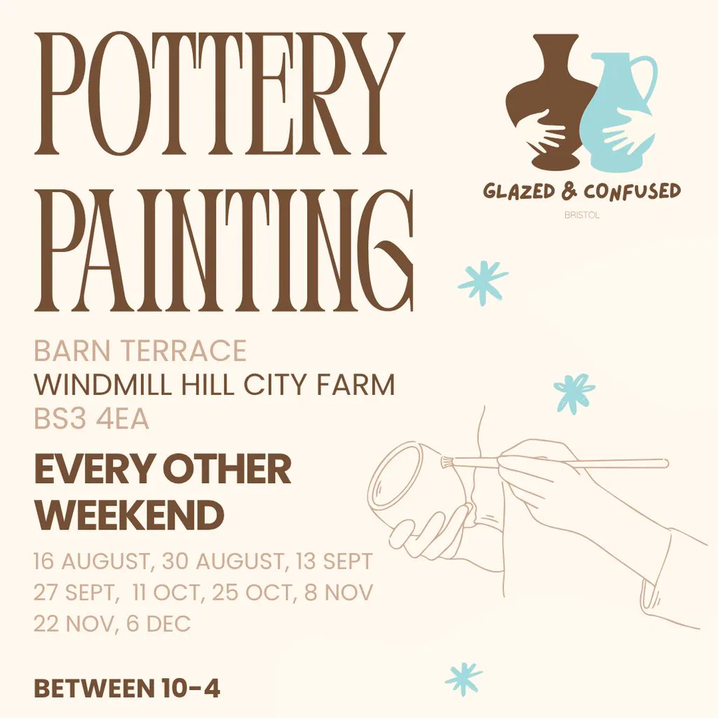 Pottery Painting at Windmill Hill City Farm at Windmill Hill City Farm