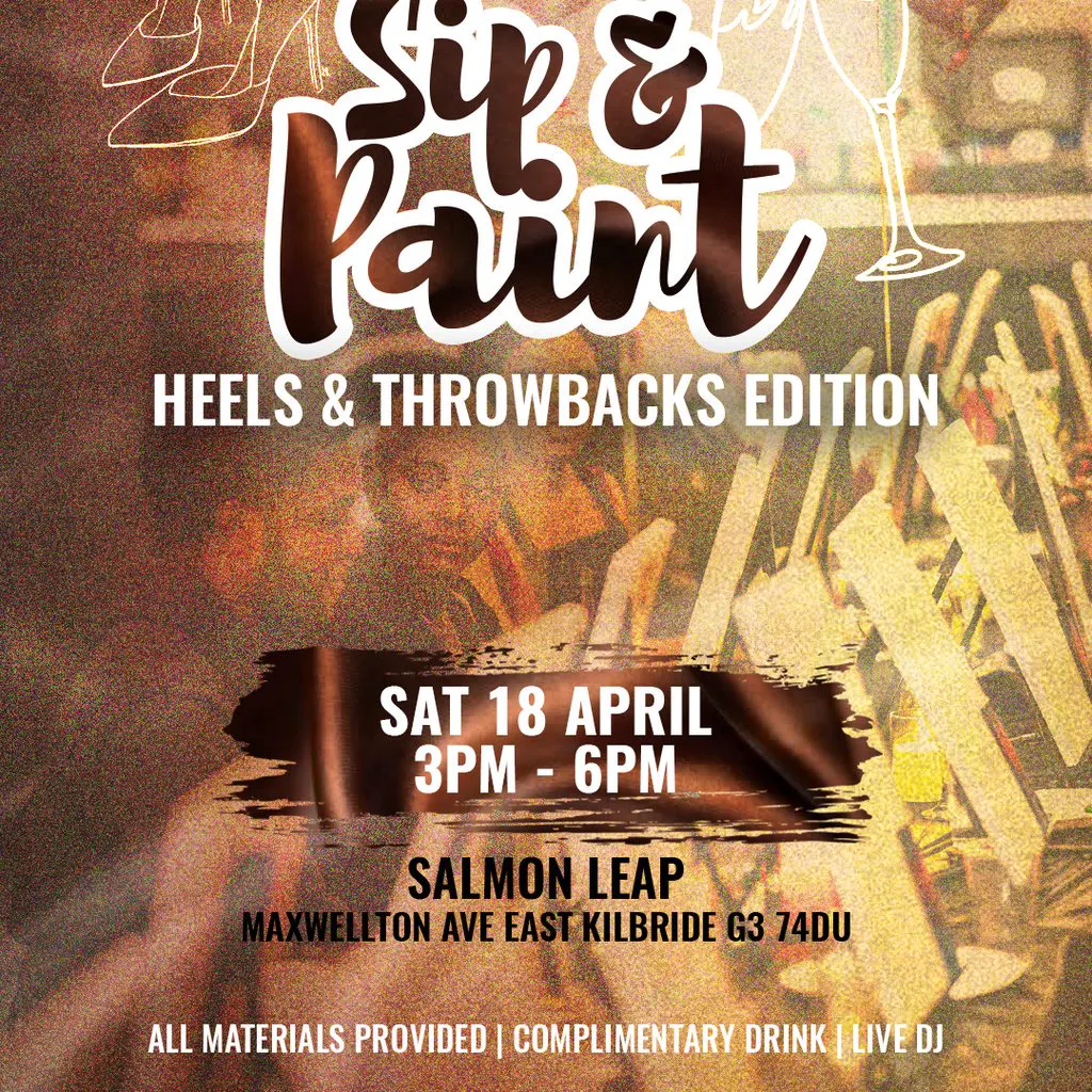 Sip & Paint: Heels & Throwback Edition at The Salmon Leap