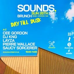SOUNDS. Presents: Day Til' Dusk Tickets | 33 Oldham Street Manchester M1 Manchester  | Sun 26th May 2024 Lineup