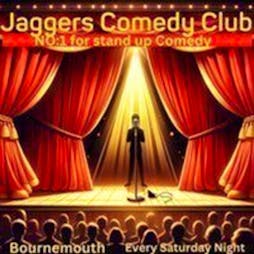 Jaggers Comedy Club. 1st Class Stand up Comedy Entertainment Tickets | Canvas  Bournemouth  | Sat 24th August 2024 Lineup