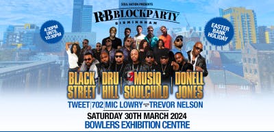 R&B Block Party Mcr Dru Hill, Musiq, BLACKstreet & Donell Jones | BEC ...