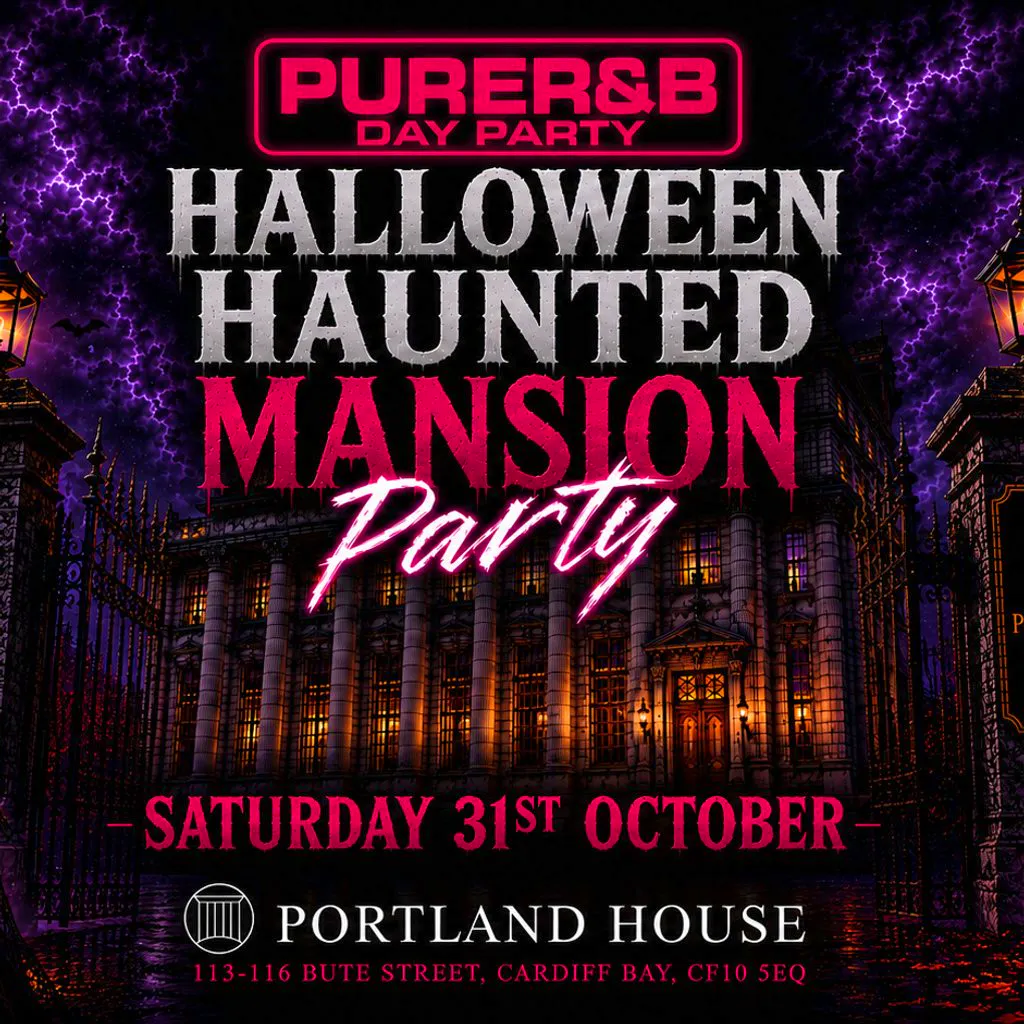PURE R&B - Halloween Hunted Mansion Day Party Sat 31st Oct at Portland House