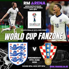 World Cup Fanzone: England V Croatia 17th June 2026