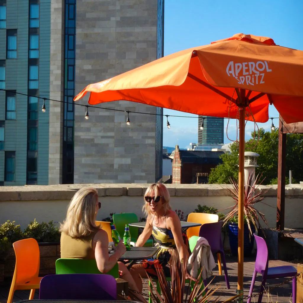 Drinks with a View. BAR OPEN! at Jacobs Roof Garden