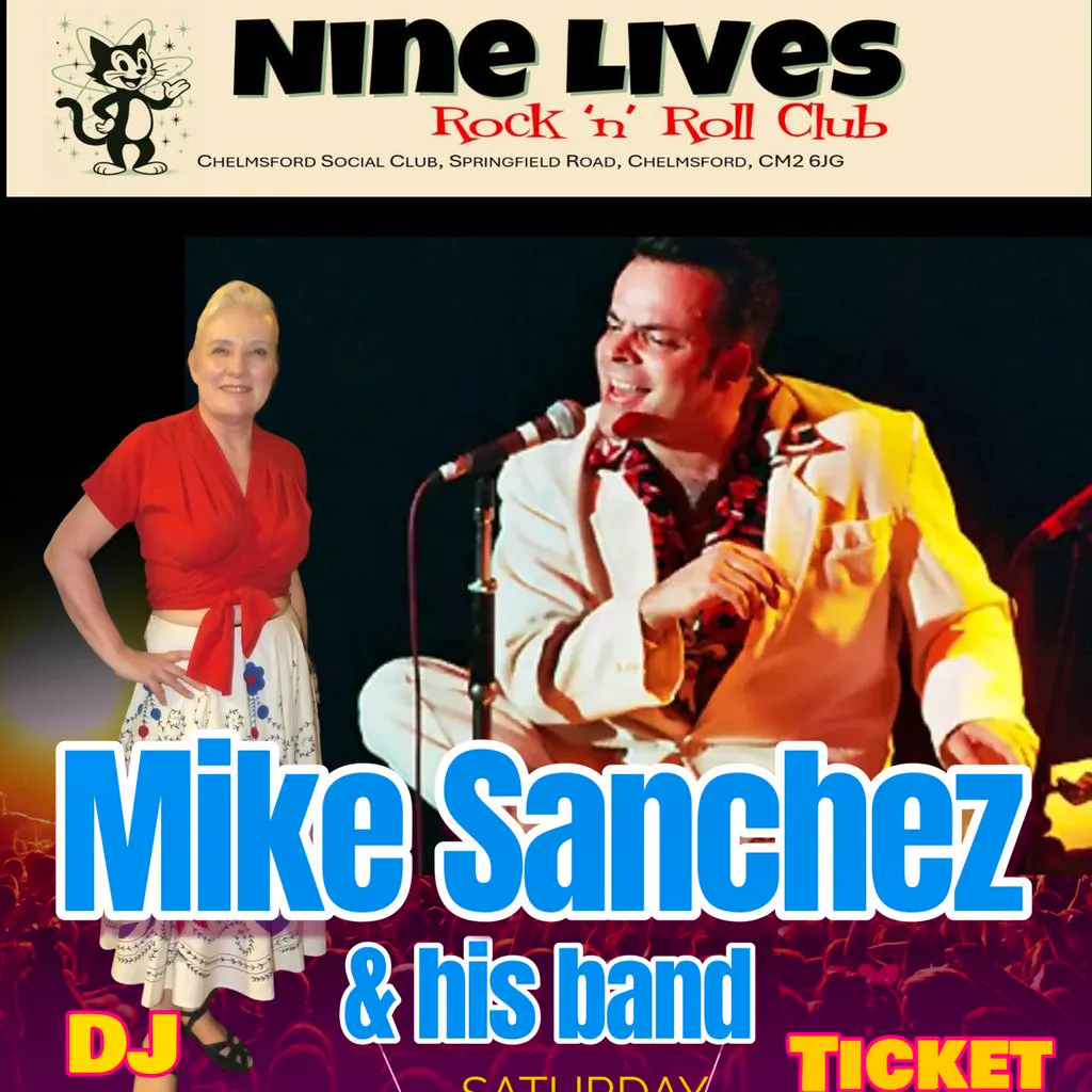 Mike Sanchez & His Band & DJ Alison Bruce At Nine Lives CM26JG at Chelmsford Social Club