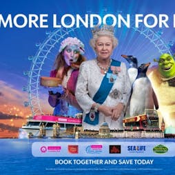 Merlin’s Magical London: 3 Attractions In 1 – Sea Life + Shrek’s Adventure! + Madame Tussauds | Sealife London Aquarium London  | Fri 27th January 2023 Lineup