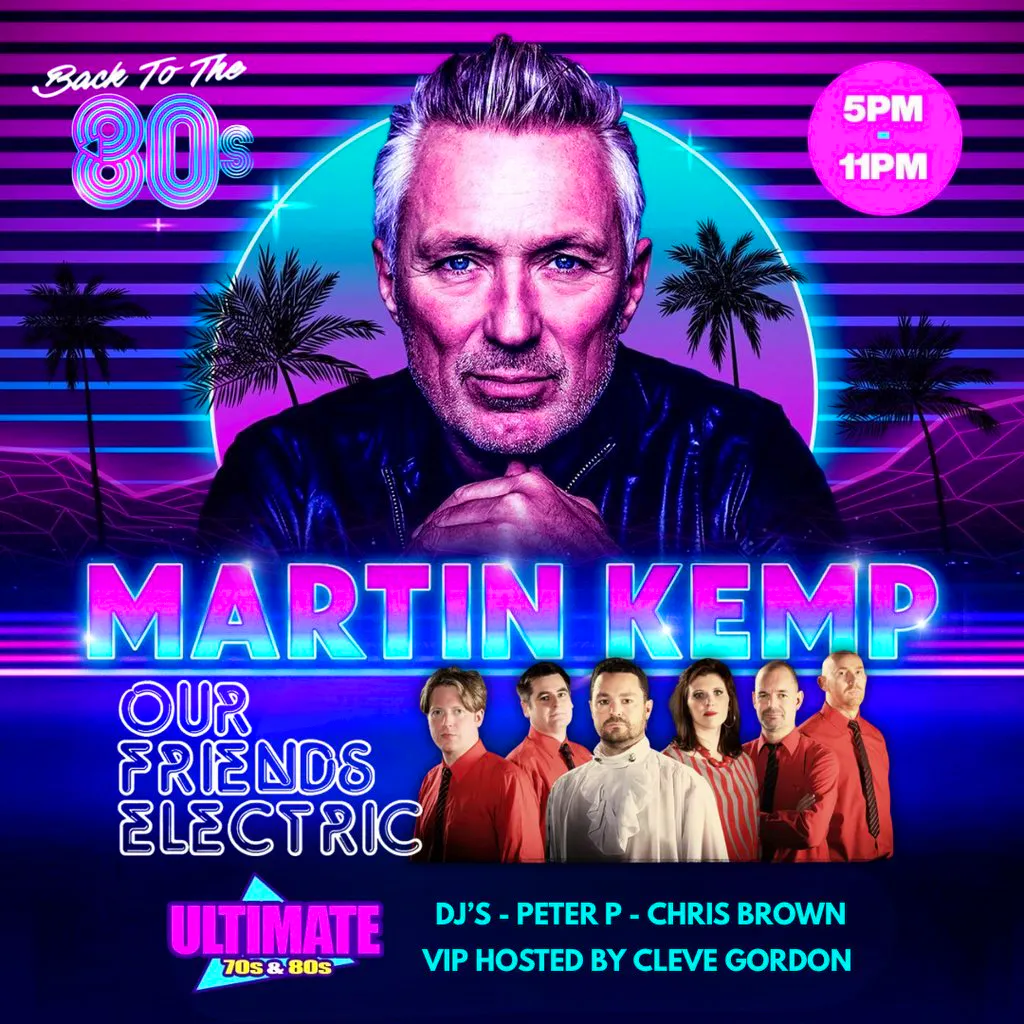 Back To The 80's With Martin Kemp (Cambridge) at Cambridge Rugby Union Football Club