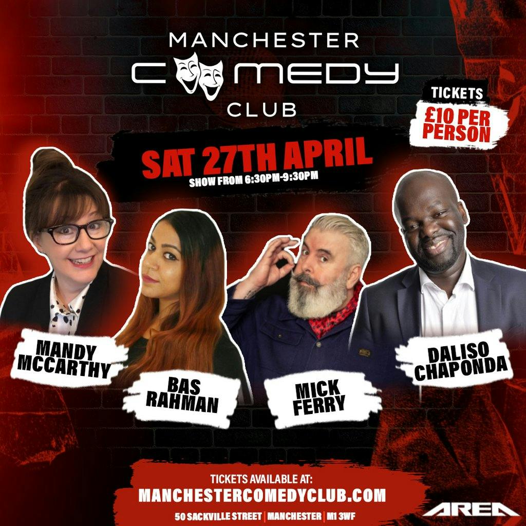 Manchester Comedy Club Live with Daliso Chaponda + Guests | Area ...