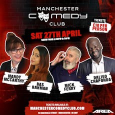 Manchester Comedy Club Live with Daliso Chaponda + Guests at Area Manchester