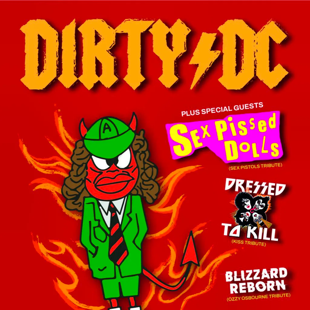 Dirty DC - A Tribute to AC/DC + Sex pissed dolls + 2 supports at KK's Steel Mill