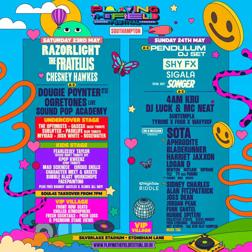 Playing the Field Festival - 23rd & 24th May 2026 at Silverlake Stadium