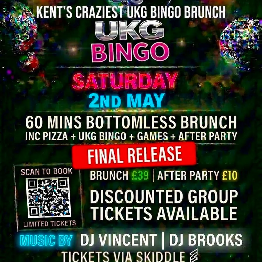 Alter Ego Presents UKG Bingo Bottomless Brunch at BALLIN' Maidstone