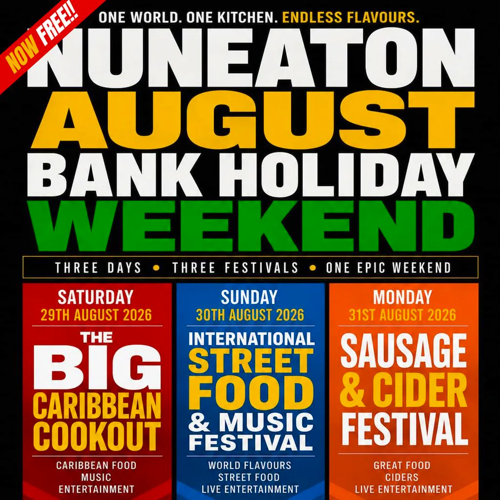 Nuneaton August Bank Holiday Weekend at Riversley Park Coton Road Nuneaton CV11