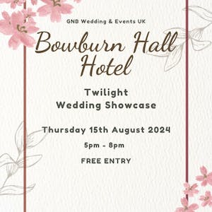 Bowburn Hall Hotel Twilight Wedding Showcase