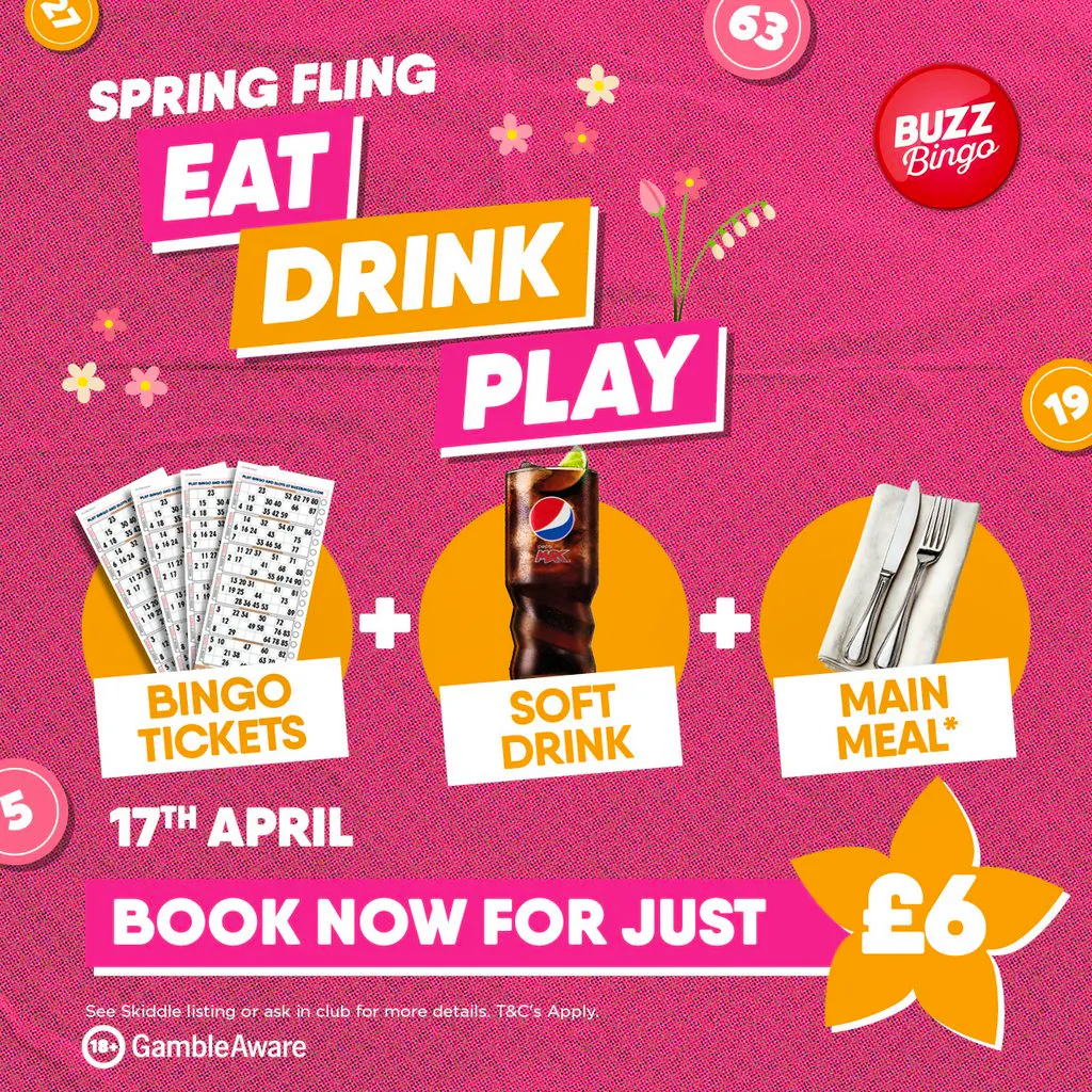 Spring Fling Tickets - Buzz Bingo Warrington 17/04 at Buzz Bingo Warrington
