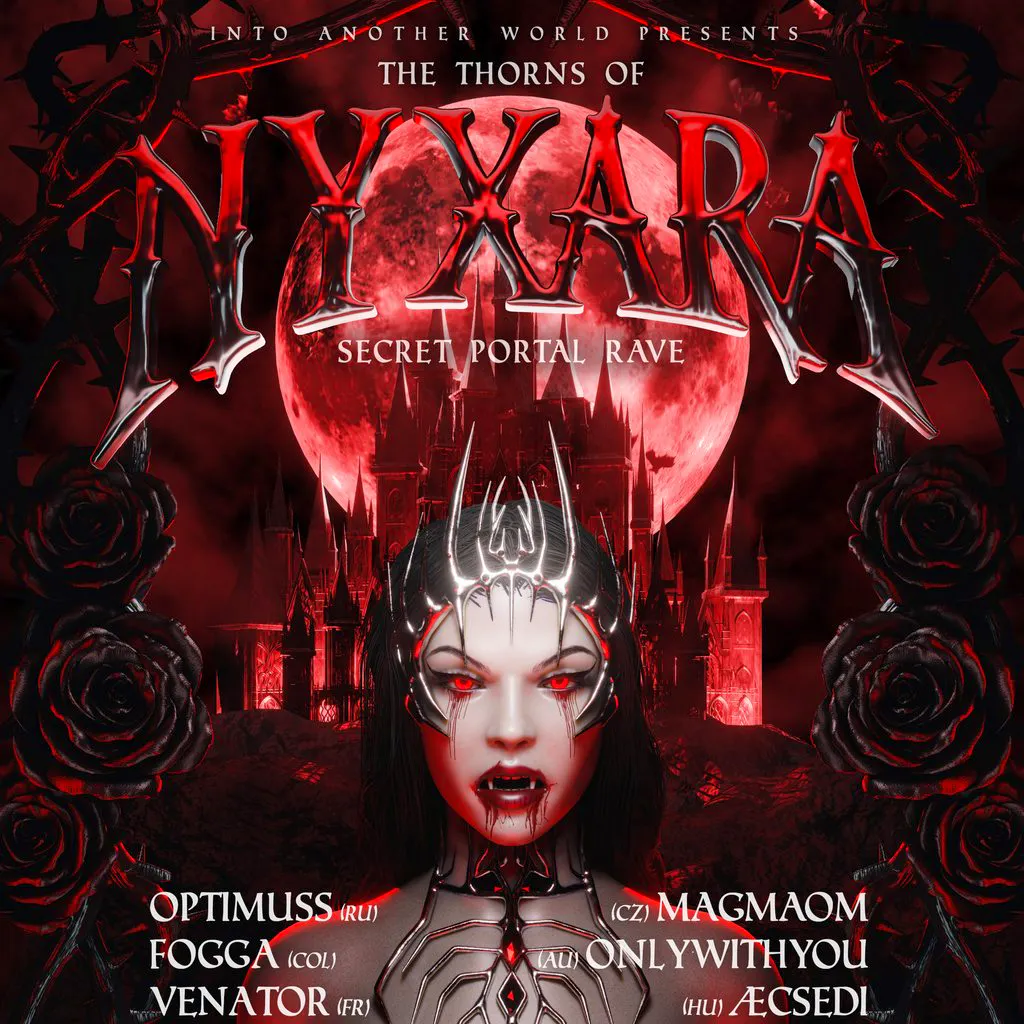 Into Another World x THE THORNS OF NYXARA at TBA   SECRET PORTAL WAREHOUSE RAVE