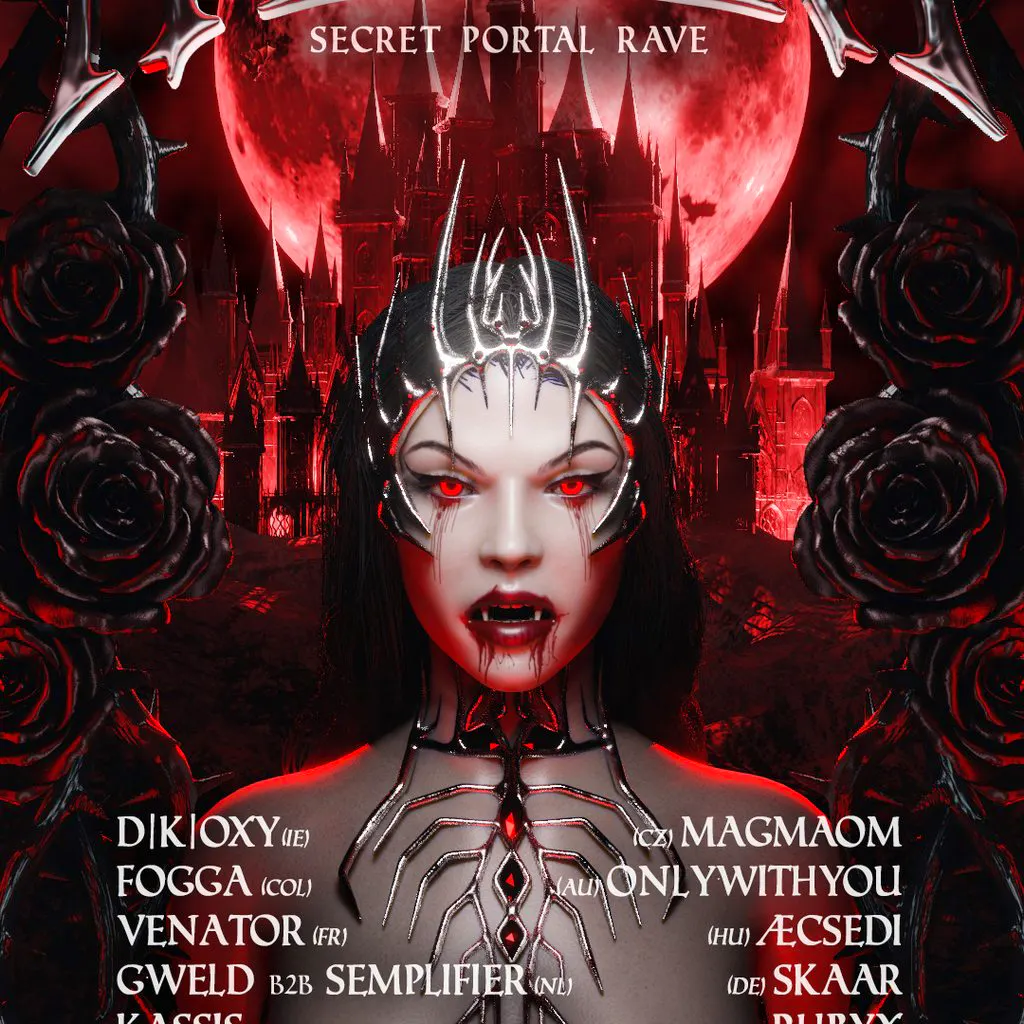 Into Another World x THE THORNS OF NYXARA at TBA   SECRET PORTAL WAREHOUSE RAVE
