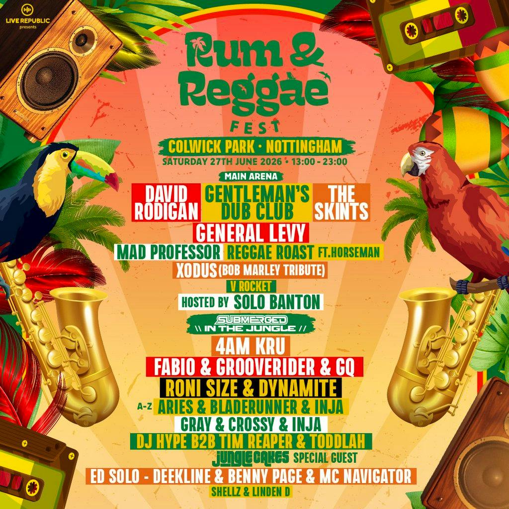 Rum & Reggae Fest 2026 | Colwick Park, Nottingham at Colwick Country Park