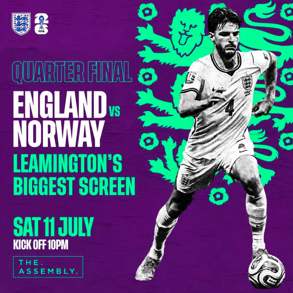 ENGLAND VS NORWAY- Free Entry Tickets at The Assembly Leamington