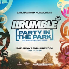 Rumble: Party in the park at Earlham Park