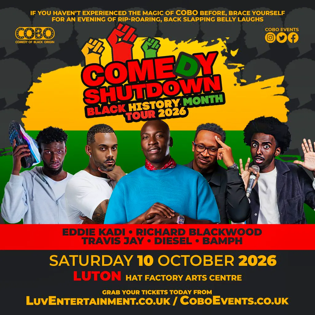 COBO : Comedy Shutdown | Black History Month Special - Luton at The Hat Factory Arts Centre