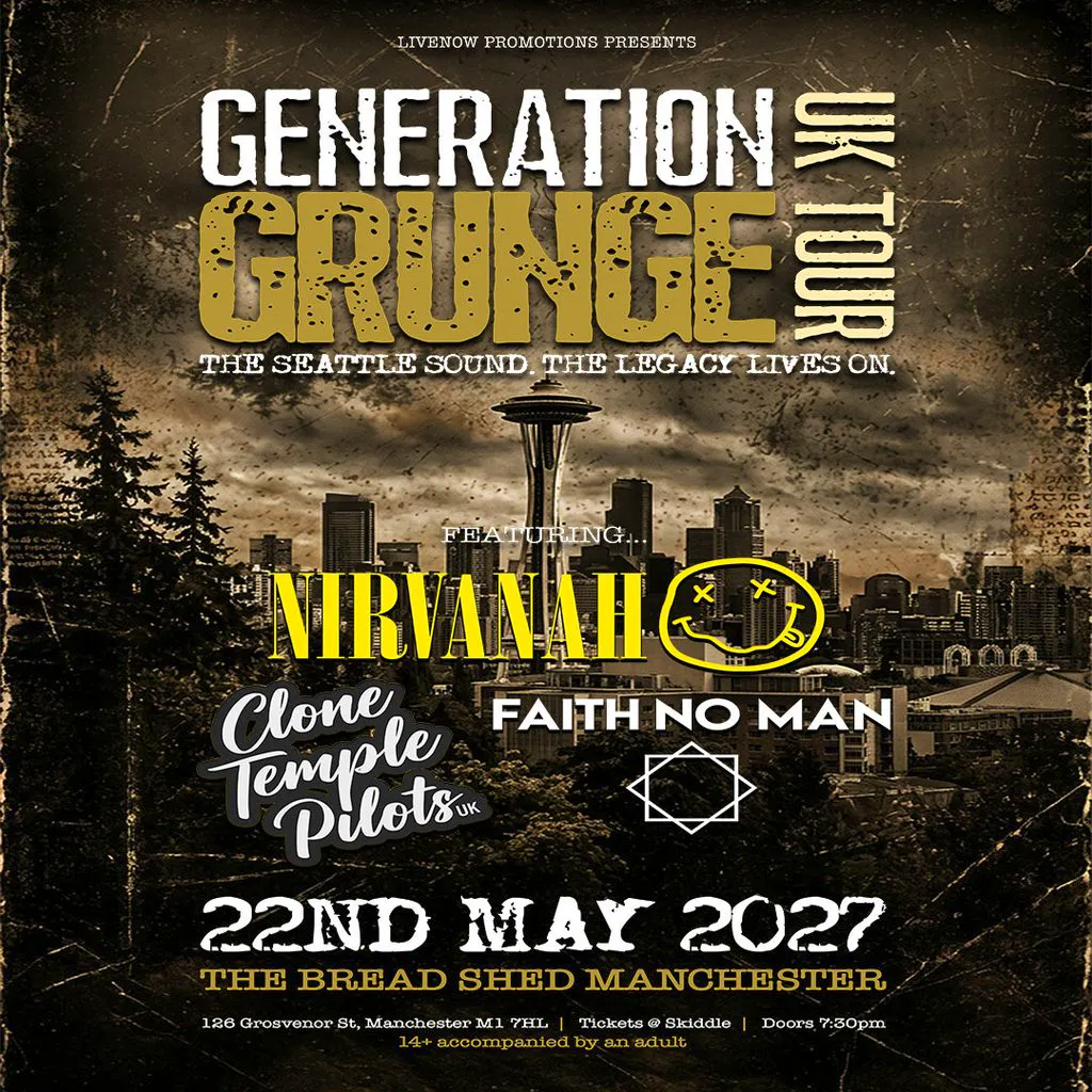 Generation Grunge UK tour - Manchester at The Bread Shed