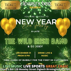 Cleary's Bar Digbeth New Years Eve Party