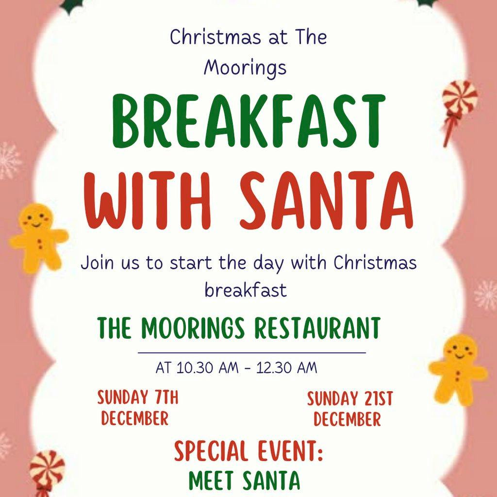 Breakfast with Santa at The Moorings Barrow Upon Soar