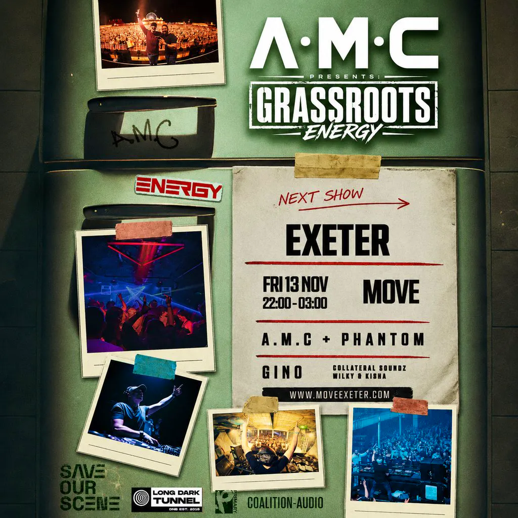 A.M.C + PHANTOM, GINO + more | 13.11.26 | Move Exeter at Move Exeter
