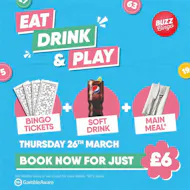 Eat, Drink & Play for £6- Buzz Bingo Nottingham Top Valley 26/03 at Buzz Bingo Nottingham