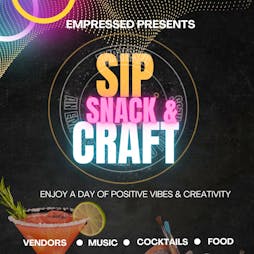 SIP Snack & Craft Tickets | Sommar Solihull Solihull  | Sun 19th May 2024 Lineup
