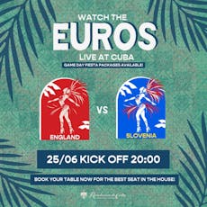 EUROS 2024 - England vs Slovenia at Revolucion De Cuba