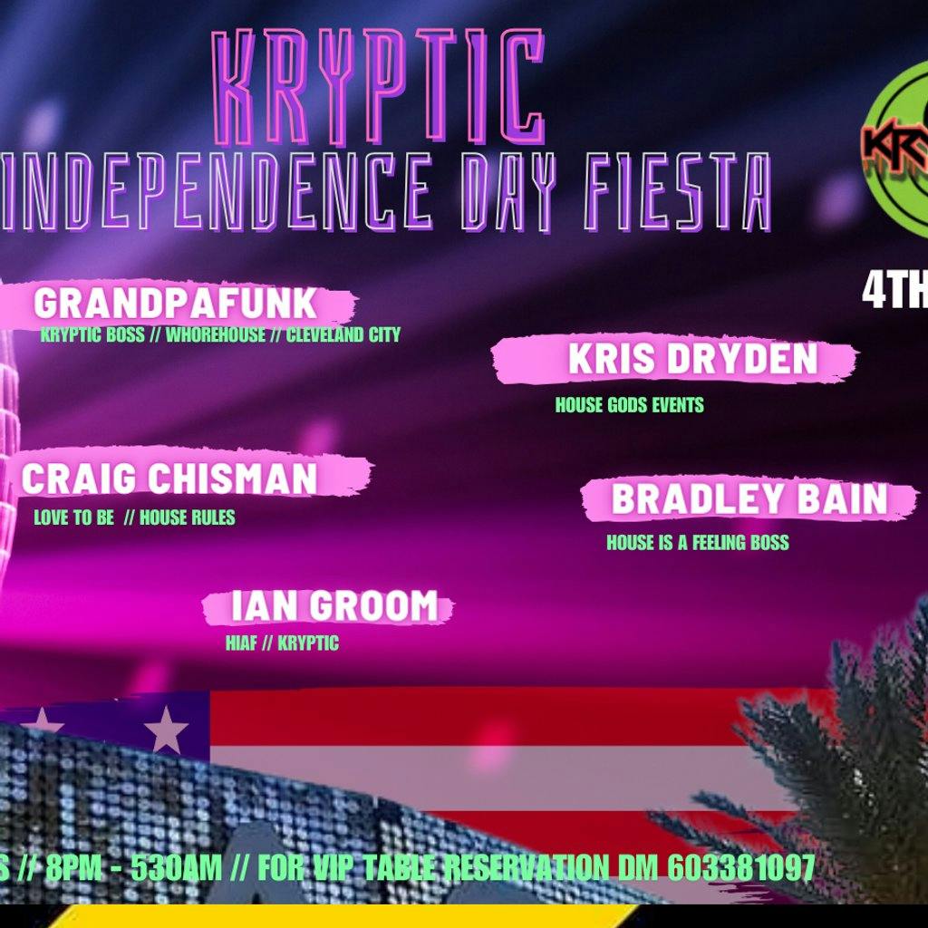 Kryptics Independence Day fiesta Plastik San Antonio Thu 04 July 2024