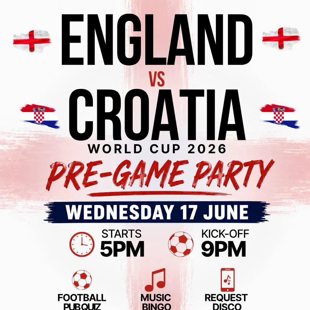 England World Cup Pre-Game Party | The Crown Hotel, Southwell at Crown Hotel