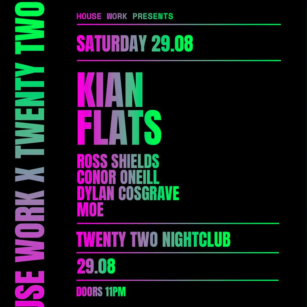 Housework Saturdays @ Twenty Two Dublin at Twenty Two Dublin