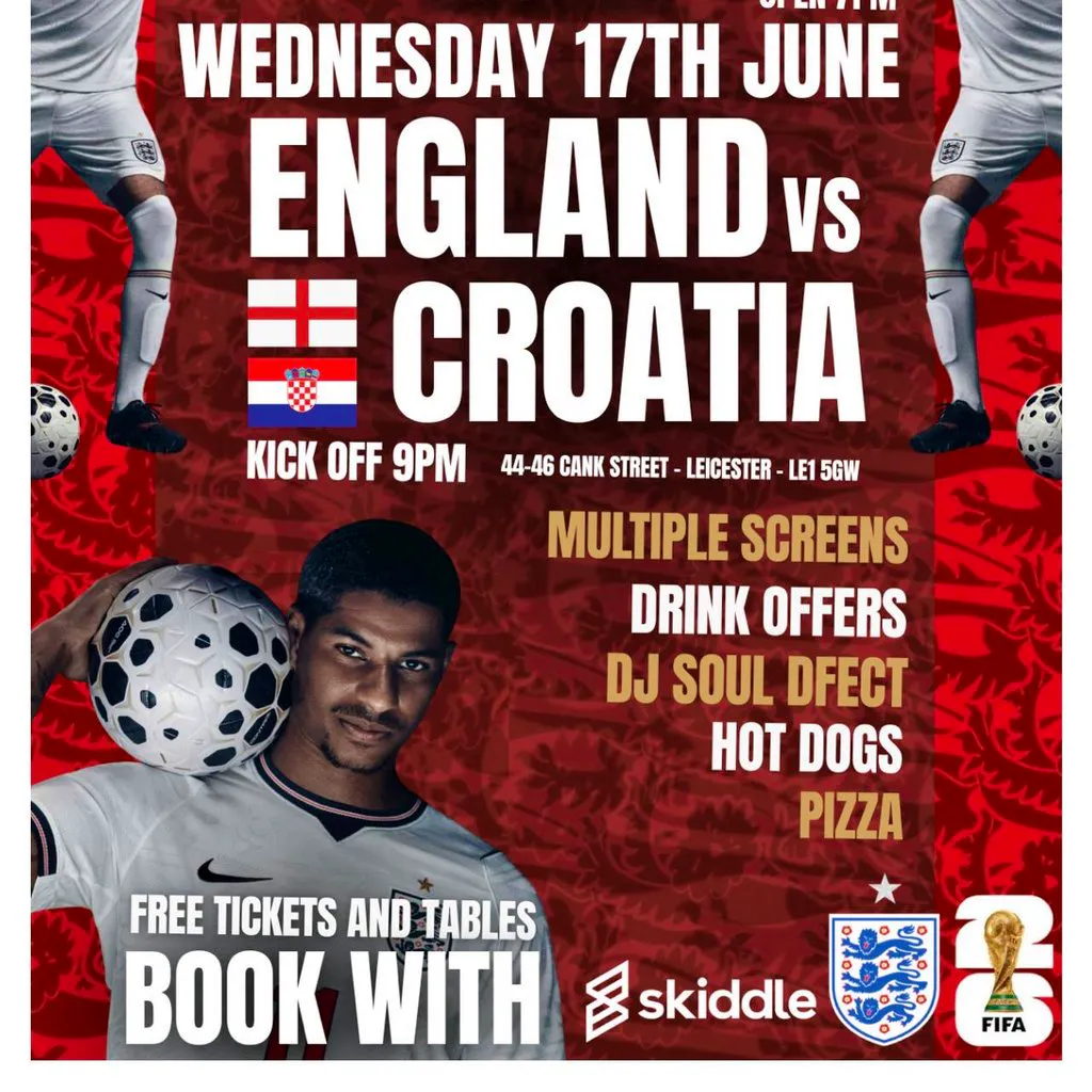 England vs Croatia: Live at Ivy Lounge at Ivy Lounge Leicester