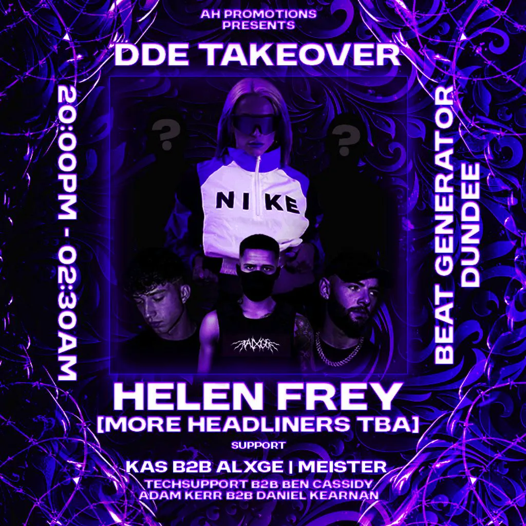 AHpromotions presents:DUNDEE TAKEOVER at Beat Generator Dundee