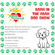 Bark in the Park Dog Show at Lauderdale Park Dunbar