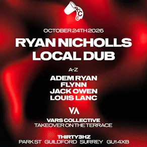 Red Cup Collective: Ryan Nicholls and Local Dub @ Thirty3Hz