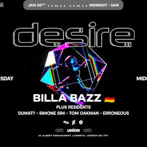 Desire - WEEKLY THURSDAY After Party - Billa Bazz