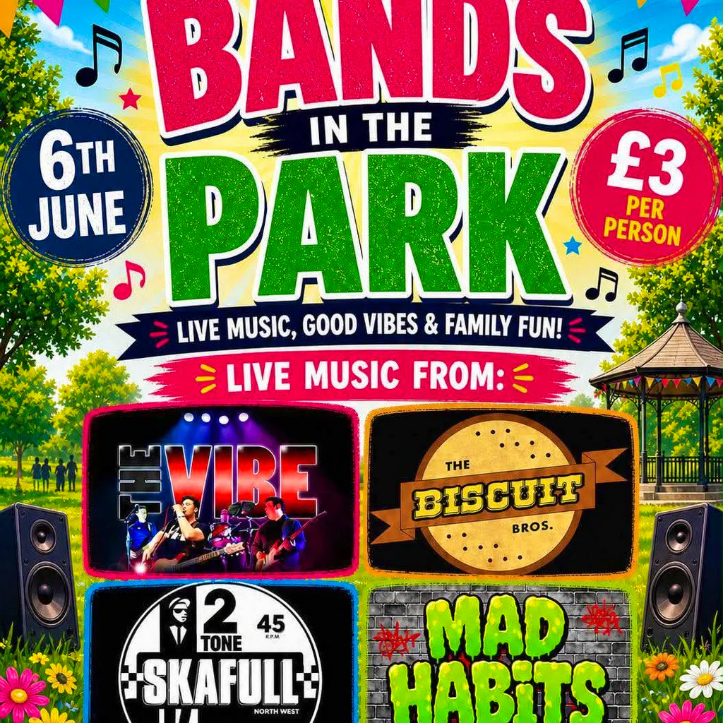 Bands in the Park at Queens Park Burnley