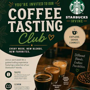 Starbucks coffee tasting club