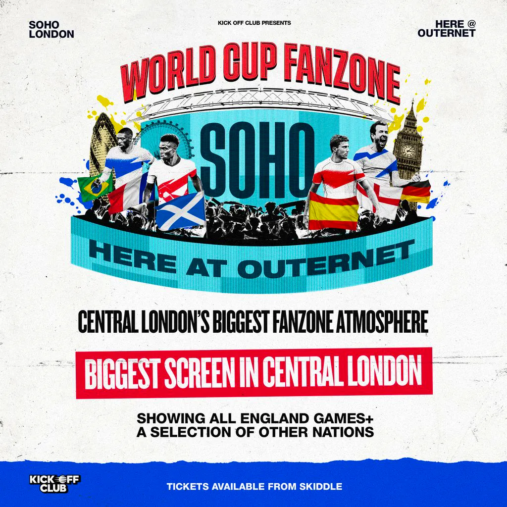 England Fanzone Soho - QF on London's Biggest Screen - Eng v ? at HERE At Outernet
