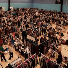 Clothes cycle thrift market Manchester at Victoria Baths