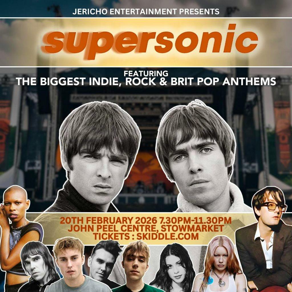 Supersonic - Indie Rock & Brit Pop Anthems - Stowmarket at The John Peel Centre For Creative Arts
